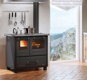 La Nordica FAMILY.16 4,5 Kuchenka na drewno 7,5 kW - kolor czarny