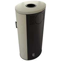 Piec stalowy KOZA AB S/DR 8 kW beton krem