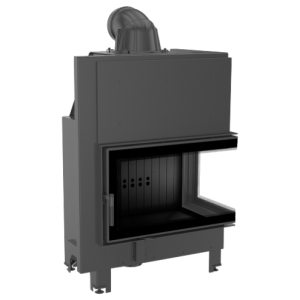 wkład kominkowy MBO 15 lewy BS czarny szamot z acumotte + dolot moc 7-19 kw