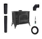 zestaw koza piec wolnostojący Koza K9 fi 130 + akcesoria