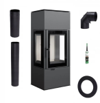 zestaw koza piec wolnostojący Thor View + akcesoria