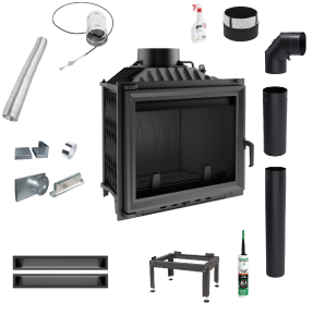 Zestaw: Wkład kominkowy Antek 10 + akcesoria