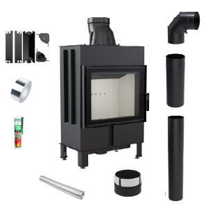 Zestaw Wkład kominkowy Lucy 12 + akcesoria