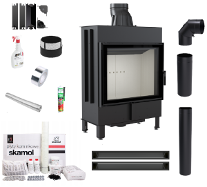 Zestaw Wkład kominkowy Lucy 15 + akcesoria