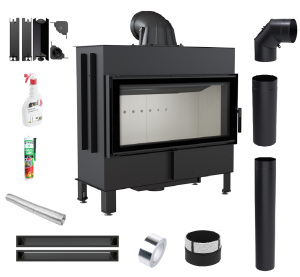 Zestaw Wkład kominkowy Lucy 16 + akcesoria