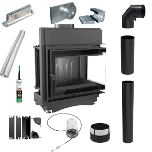 Zestaw Wkład kominkowy Maja 8 Prawy BS DECO + akcesoria