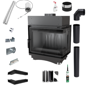 Zestaw Wkład kominkowy Maja 8 Prawy BS DECO + akcesoria