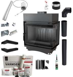 Zestaw Wkład kominkowy Maja 8 Prawy BS DECO + akcesoria