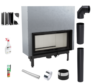 Zestaw Wkład kominkowy Nadia 14 Gilotyna + akcesoria