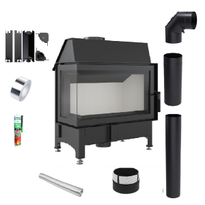 Zestaw Wkład kominkowy Zibi 12 Lewy + akcesoria