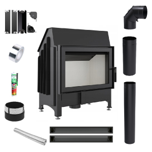 Zestaw Wkład kominkowy Zibi 12 + akcesoria