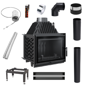 Zestaw: Wkład kominkowy Zuzia ECO 12 DECO + akcesoria