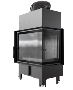 Wkład kominkowy Floki 8 Prawy BS z czarnym termotec