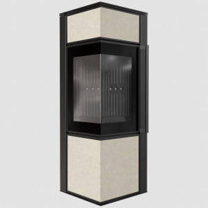 Piec wolnostojący TORA/S 8kw spiek FOKOS SALE czarne wyłożenie