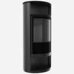 Piec wolnosotojący koza RUNA Ø 150 8 kW czarne wyłożenie