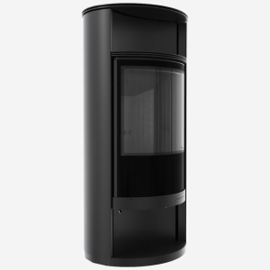 Piec wolnosotojący koza RUNA Ø 150 8 kW czarne wyłożenie