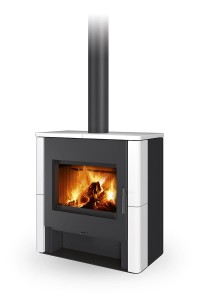 ROMOTOP TELDE Ceramika gładka 10,9 kW piec wolnostojący koza z płaszczem wodnym