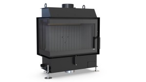 Wkład kominkowy Defro Impuls SM BL BASIC lewy BLACKLINE 7,1kW czarne wyłożenie