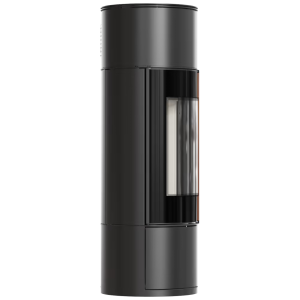 Piec wolnostojący KRATKI koza AMBLER Ø 150 7 kW klamka z drewna Jatoba