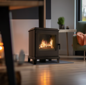 Piec wolnostojący żeliwny KRATKI Koza K11 Ø 150 6 kW z domykaniem 