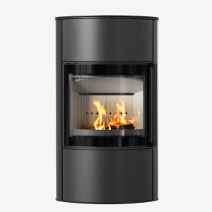 Piec wolnostojący koza BJORN/W Wysoki Ø 150 7kW RATY + podstawa szklana i rury kolano 1m przejscie ceramika 150/160