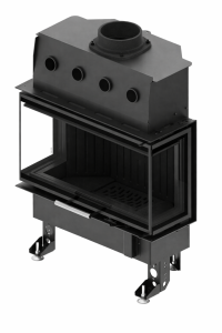 HITZE ALBERO 9 kW AL9C.H-D  wkład kominkowy  z czarnym wyłożeniem