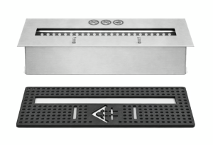 BIOPOJEMNIK - Wkład na bioetanol M 2L do kominków i ruszt stalowy