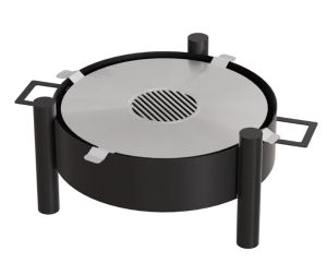 Palenisko ogrodowe okrągłe ROTONDO z rusztem