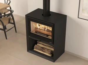 La Nordica Dante.16 con portalegna 12,4kW piec wolnostojący 