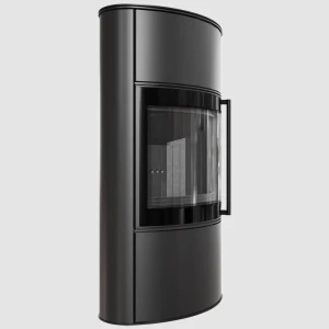 Piec wolnosotojący koza BJORN/W Wysoki Ø 150 7 kW czarne wyłożenie umowa 82/2026