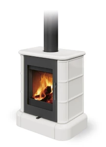 Romotop piec wolnostojący koza  Siena N01 kremowy kafel 92360