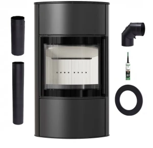 Piec wolnostojący koza BJORN/W Wysoki Ø 150 7 kW zestaw 1