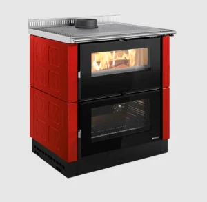 La Nordica VERONA XXL.16 MAIOLICA Kuchnia -  piec wolnostojący koza 7,1 kW bordowa Bordeaux