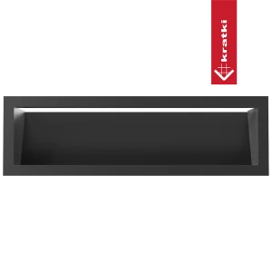 Kratka wentylacyjna kominkowa LUFT 12x40 czarna