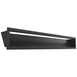 Kratka wentylacyjna kominkowa LUFT 12x80 czarna Slim