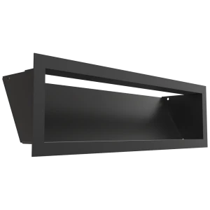 Kratka wentylacyjna kominkowa LUFT 12x40 czarna Slim