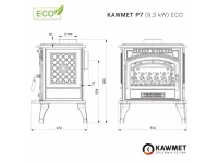 Piec wolnostojący KAWMET P7 9,3 kW ECO