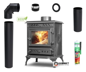ZESTAW: Piec wolnostojący KAWMET P3 7,4 kW ECO + akcesoria