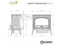 Piec wolnostojący KAWMET Premium NIKA S5 ECO 11,3 kW