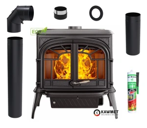 ZESTAW: Piec wolnostojący KAWMET Premium ZEUS S9 ECO + akcesoria