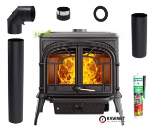 ZESTAW: Piec wolnostojący KAWMET Premium SPARTA S10 ECO 13,9 kW + akcesoria