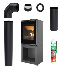 ZESTAW: Piec wolnostojący KAWMET HARITA S15i S-BOX Decor ECO 6,5 kW + akcesoria