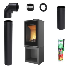 ZESTAW: Piec wolnostojący KAWMET VENUS S16 S-BOX Decor ECO 9,5 kW 1 + akcesoria