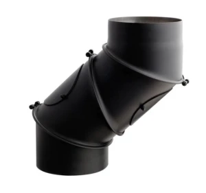 Kolano nastawne spalinowe stalowe fi 120 st m 2mm 4 segmentowe UNI
