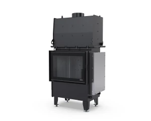 Wkład kominkowy z płaszczem wodnym Defro Home Riva S Short 16 kW czarny