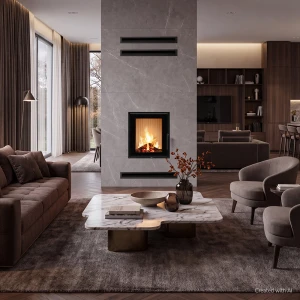 Kominek KRATKI MAGMA wkład kominkowy moc 13 kW (wersja zduńska)