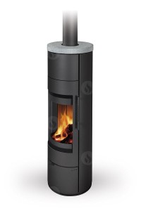 ROMOTOP Luanco N 02 Akum Metal + Kamień 5,7kW piec wolnostojący koza