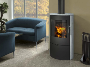 ROMOTOP Ovalis 02 Kamień - 6 kW piec wolnostojący koza