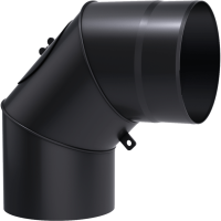 Zestaw montażowy stalowy czarny do komina fi 150