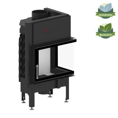 HITZE ALBERO 9 kW AL9P.H wkład kominkowy PRAWY NAROŻNY